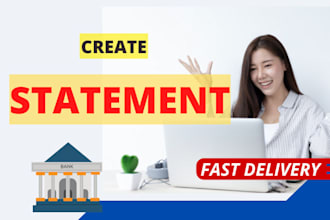 bank statement bank statement PDF to editable format