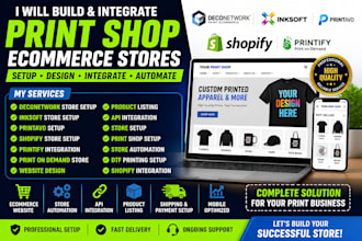 build deconetwork inksoft printavo print shop and shopify ecommerce store