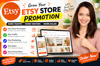 etsy store promotion etsy traffic etsy marketing etsy sales etsy social share