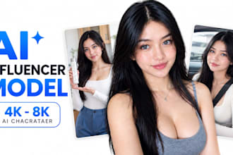 design a ai character for instagram, fanvue and lifestyle ai influencer model