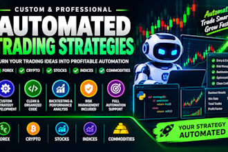 build custom automated trading strategies for forex crypto and stocks