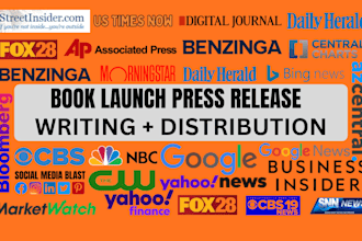 write press release, distribute book press release book launch pr distribution