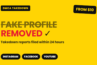 takedown infringing instagram, facebook, youtube content under dmca