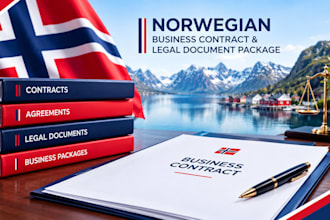 prepare your norwegian business contract and legal document package