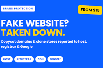 remove fake websites and copycat domains using your brand