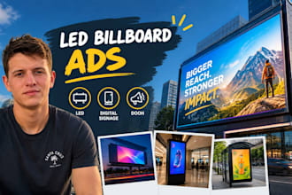 design led billboard ads, digital signage and dooh outdoor advertising campaigns