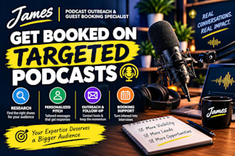 book you on targeted podcasts with personalized outreach