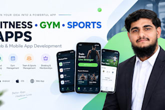develop fitness app gym app workout app and sports website
