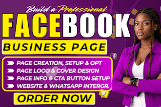 page creation, fb page logo design and cover