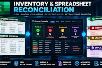 automate and reconcile your excel inventory spreadsheet