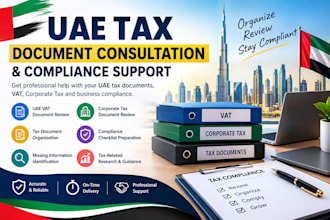review vat, tax document, and provide preparation and compliance checklist