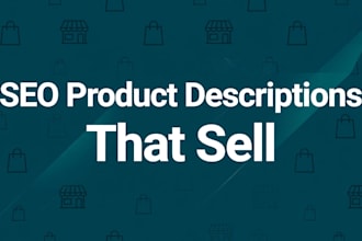 write SEO product listings for amazon, shopify and etsy