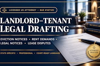 prepare lease dispute letters and property possession documents