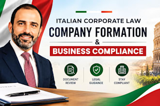provide italian corporate law company formation and business compliance