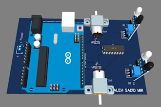 design robotic automation pcb layout with nrf52840 ble and embedded system