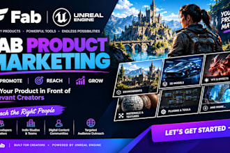market and promote your fab game development products