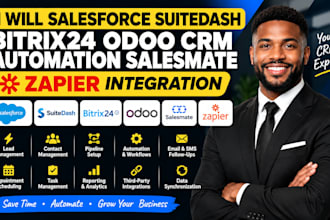 salesforce suitedash bitrix24 odoo CRM automation salesmate zapier integration