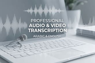 do professional audio and video transcription in arabic and english