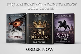 design urban fantasy, dark fantasy and erotic romantasy book covers