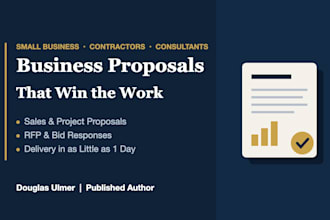 write a professional business proposal or rfp response