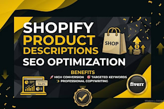 write high converting shopify product descriptions