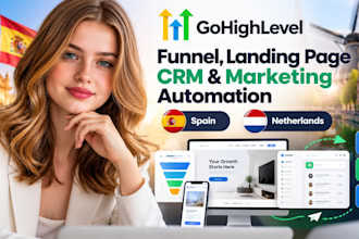 spain gohighlevel funnel, landing page, CRM and marketing automation netherland