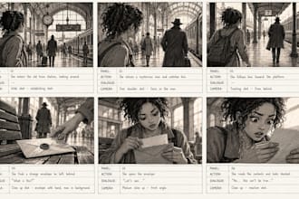 create comic graphic novel storyboards