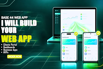 build a base44 client portal, dashboard or business web app