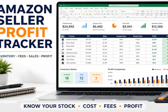 build amazon seller inventory fees profit and product tracker in excel
