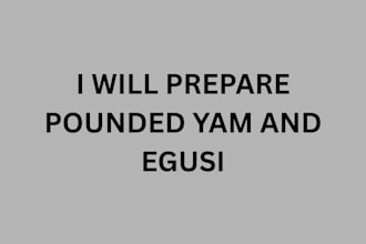 prepare lump free pounded yam with consistency and egusi