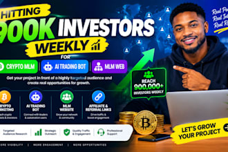 hitting 900k investors weekly for crypto mlm, ai trading bot, mlm web