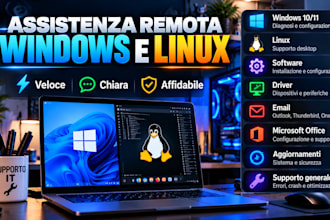 provide remote support for windows and linux systems