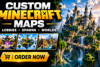 build custom minecraft maps, lobbies, spawns and worlds