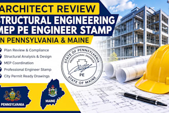 architect review structural engineering mep pe engineer stamp in pennyslvania ma