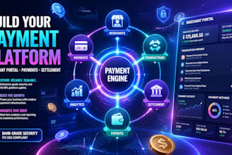 develop payment settlement platform, merchant portal and transaction dashboard