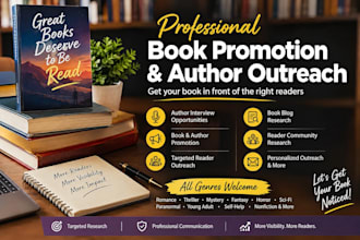 do targeted author outreach and book promotion outreach