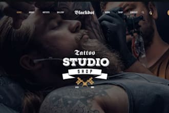 design wix tattoo studio website tattoo artist body art appointment website