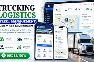 develop trucking logistics fleet gps tracking dispatch and driver management app