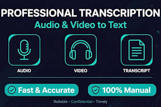 transcribe audio and video to text accurately in 24 hours