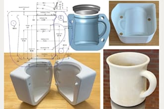 design custom 3d silicone molds for resin, candle, chocolate and casting