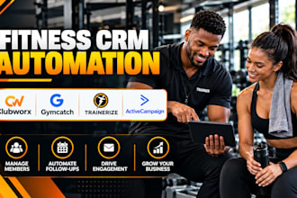 setup clubworx gymcatch trainerize activecampaign make fitness crm automation