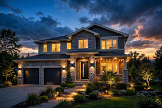 real estate hdr photo editing sky replacement