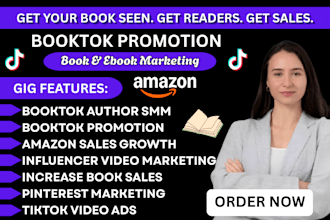 do booktok promotion tiktok video booktok author smm booktok ebook marketing