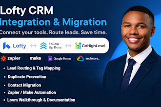 lofty crm zapier integration lofty migration follow up boss flodesk automation