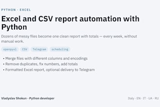 automate excel and csv reports with python