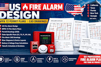 need professional fire alarm drawings for a US project,