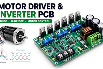 design motor driver pcb, bldc controller, inverter and motor control board