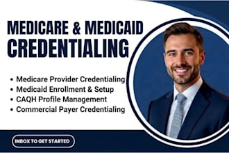 medical credentialing provider enrollment medicare medicaid and caqh setup