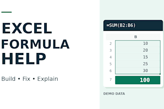 fix or build up to three excel formulas