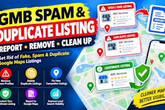 report gmb spam profile remove duplicate listing from google maps listing